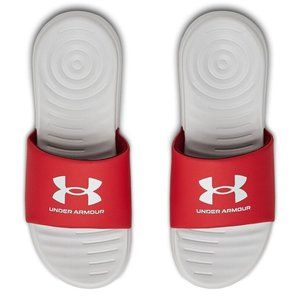 Under Armour Men's Sandals UA Ansa Fixed Strap Athletic Flip Flop Slide GRY 7
